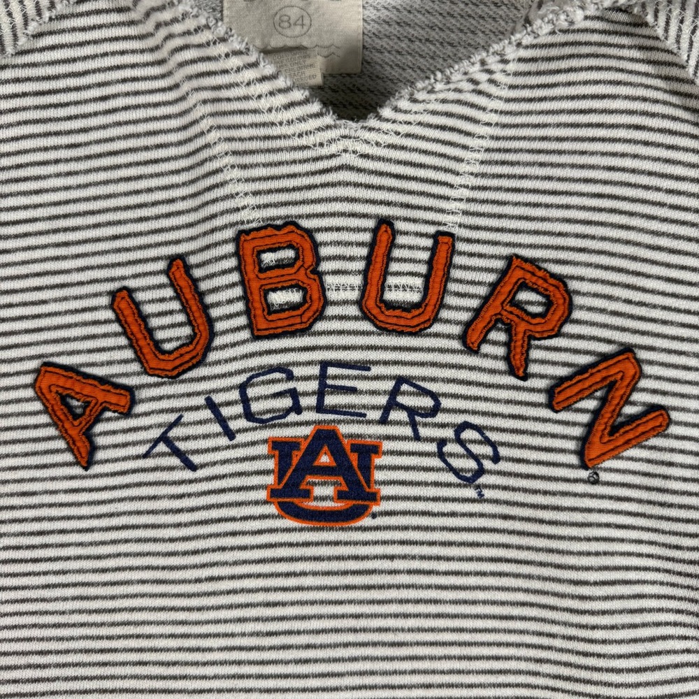 Auburn Tigers Blur 84 Hoodie Womens Small White Striped Lightweight University - Picture 2 of 9